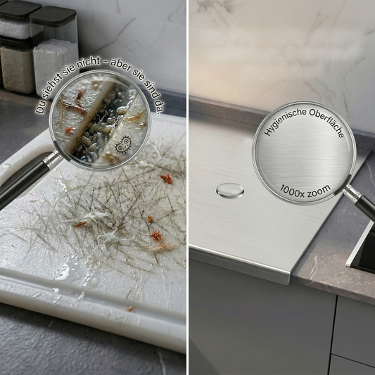SteelPad - Auf deiner Küchenfläche leben mehr Bakterien, als du denkst!