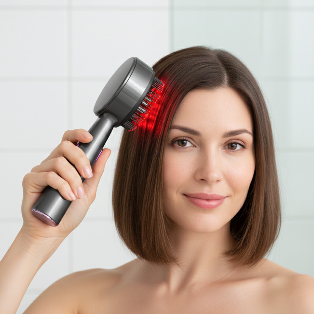 DERMAROOT – Wenn jedes Haar im Waschbecken dein Herz sinken lässt, gibt dir der Rotlichtkamm die Kontrolle zurück