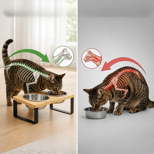 CatEat - Ergonomischer Napf für gesunde Wirbelsäule und sichere Nahrungsaufnahme