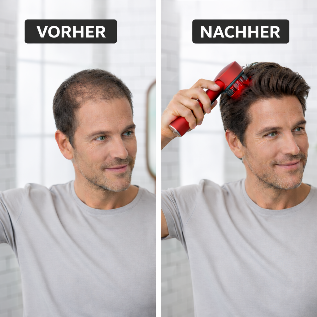 DERMAROOT – Wenn jedes Haar im Waschbecken dein Herz sinken lässt, gibt dir der Rotlichtkamm die Kontrolle zurück