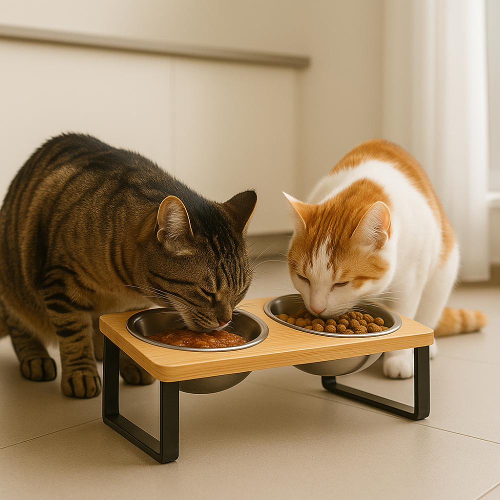 CatEat - Ergonomischer Napf für eine natürliche Fressposition und weniger Belastung für Nacken und Rücken