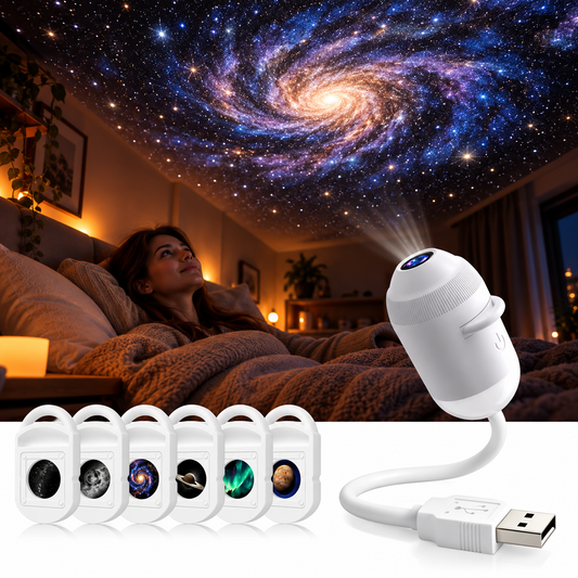 Lunara - Lass den Stress nicht bis ins Bett, sondern verschwinde unter deinem eigenen Sternenhimmel