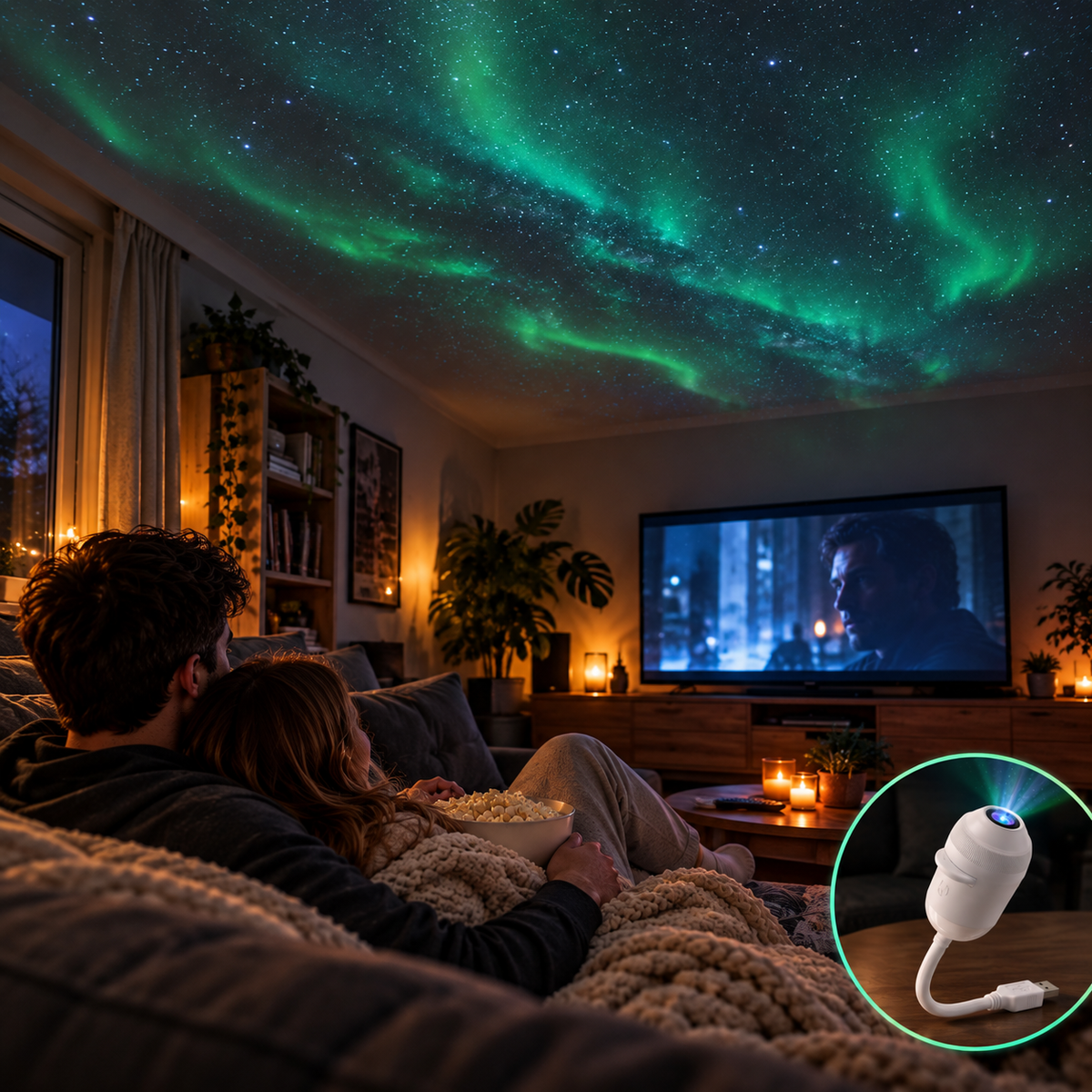 Lunara -  Lass den Stress nicht bis ins Bett, sondern verschwinde unter deinem eigenen Sternenhimmel