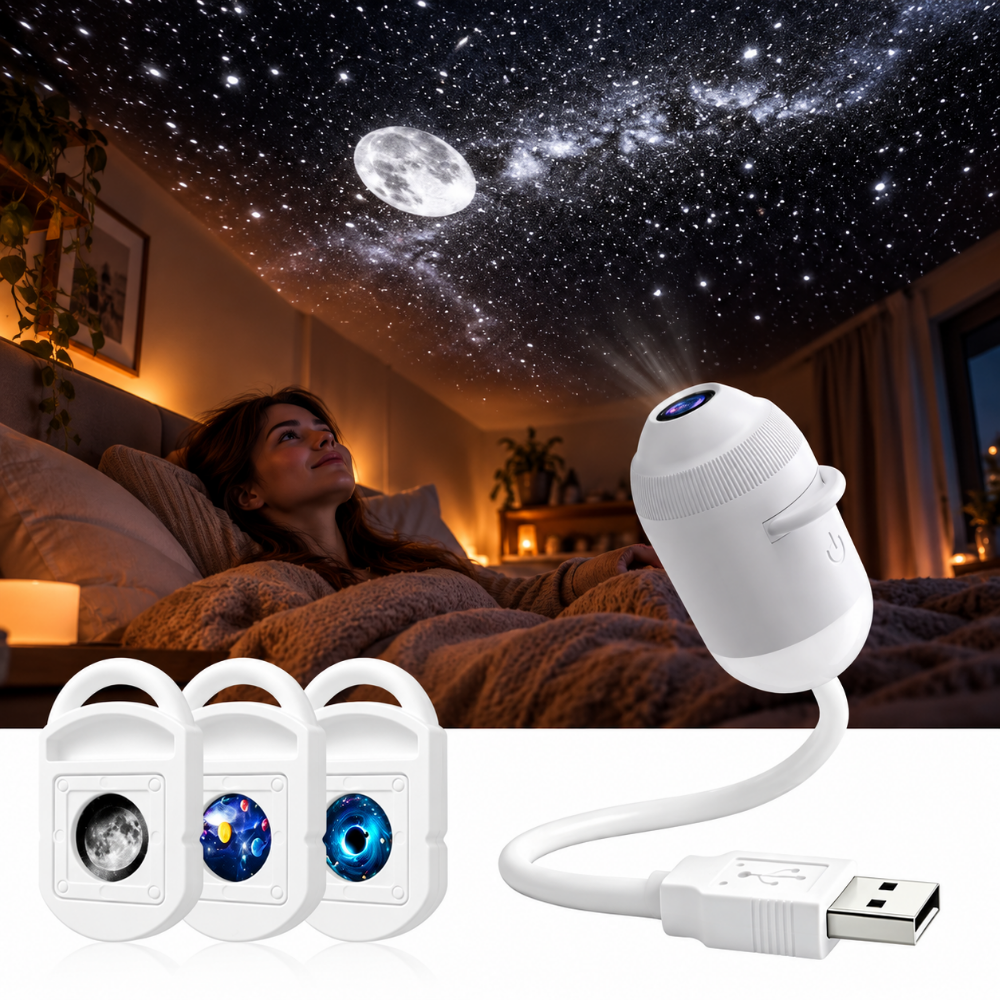 Lunara -  Lass den Stress nicht bis ins Bett, sondern verschwinde unter deinem eigenen Sternenhimmel